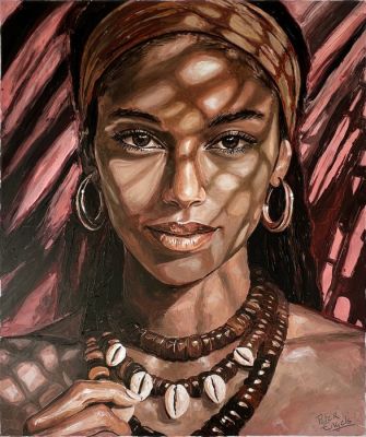 Peter Engels - "Layla" - Original Painting - Unique, Signed, Certificate of Authenticity | Catawiki