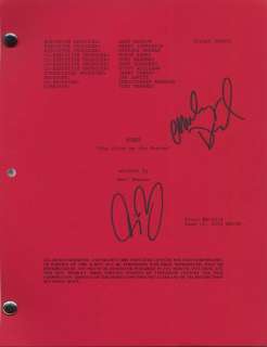 Lot 26 - Original Bones script signed by Emily Deschanel and David Boreanaz
