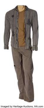 Collection of (55) zombie "Sicko" costume pieces and masks from Grindhouse. ...